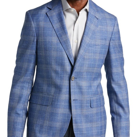 Joseph Abboud Classic Fit Plaid Soft Jacket - Picture 2 of 13